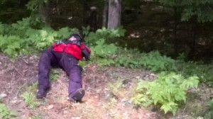Richard Resting on Hurricane Mountain Road (NEM 2014)